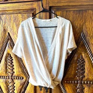 Lush Beige Knit Top